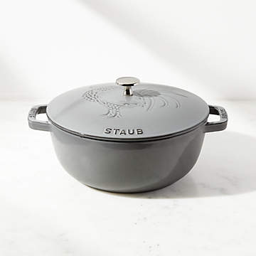 Staub - Cast Iron 3.75-qt Essential French Oven Truffle - White