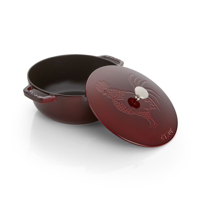 Staub Essential ® Grenadine 3.75-Qt. Round French Oven with Rooster Lid - image 7 of 9