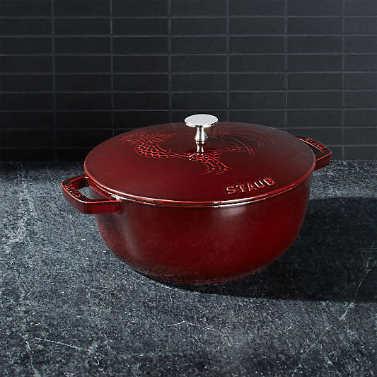 Staub Essential ® Grenadine 3.75-Qt. Round French Oven with Rooster Lid