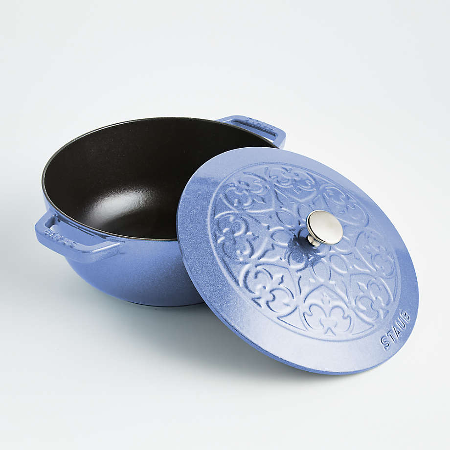 Staub Cast Iron 3.75-qt Essential French Oven with Lilly Lid - Grenadine 