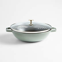 Staub Eucalyptus 4.5-Qt. Perfect Pan + Reviews | Crate & Barrel