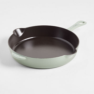 View Staub ® 11" Eucalyptus Enameled Cast Iron Traditional Deep Skillet details