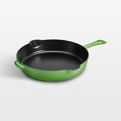 Staub ® 11" Pistachio Enameled Cast Iron Traditional Deep Skillet