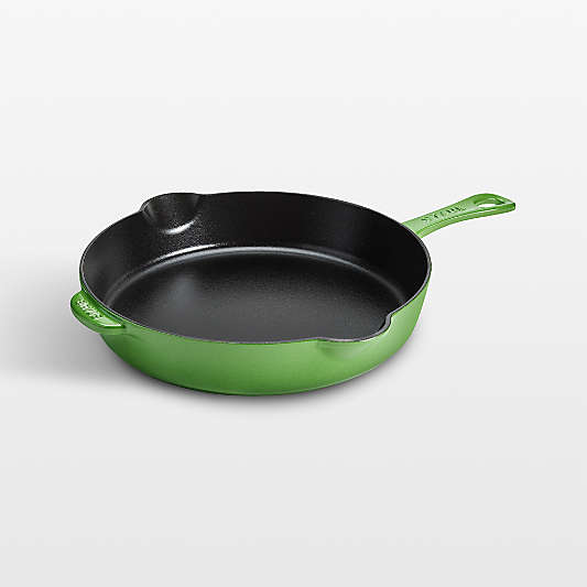 Staub ® 11" Pistachio Enameled Cast Iron Traditional Deep Skillet