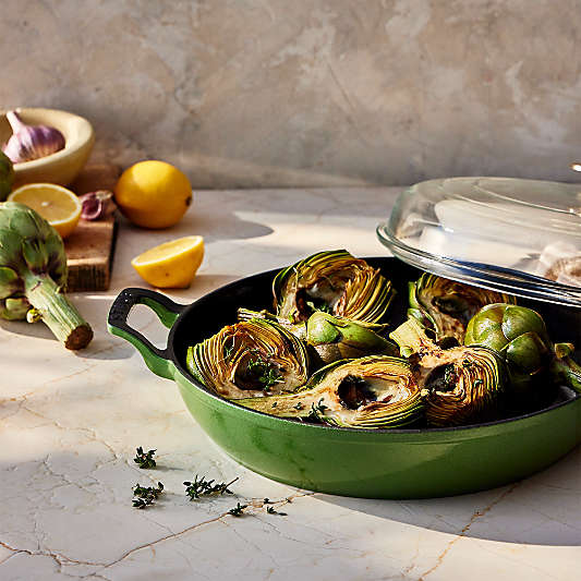 Staub ® 3.5-Qt. Pistachio Braiser with Glass Lid