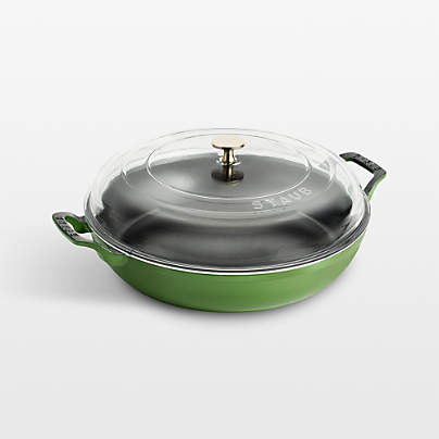 Staub ® 3.5-Qt. Pistachio Braiser with Glass Lid