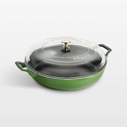 Staub ® 3.5-Qt. Pistachio Braiser with Glass Lid