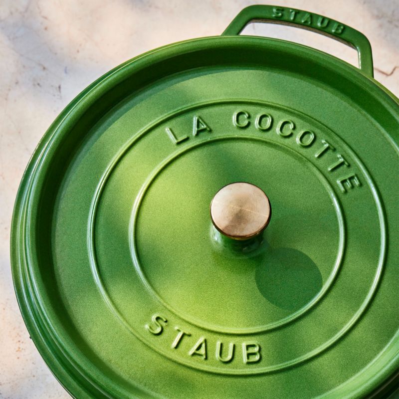 Staub ® 7-Qt. Pistachio Round Cocotte - image 2 of 7