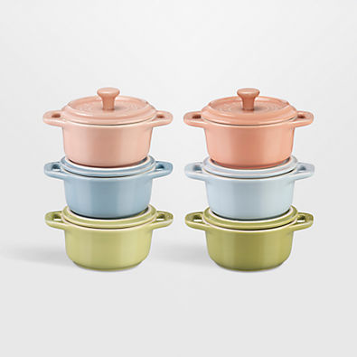 View Staub ® Pastels 6-Piece Ceramic Mini Cocottes Set details