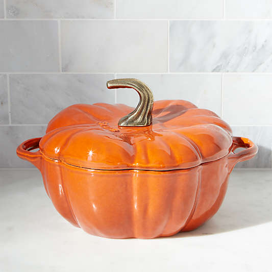 Staub ® 3.5-qt Enamel Cast Iron Pumpkin Cocotte