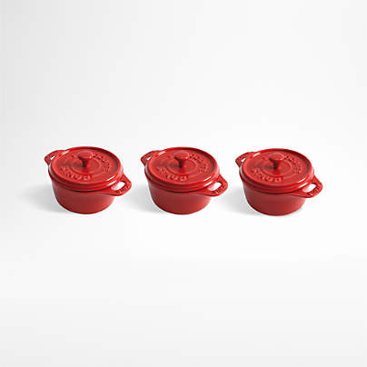 Staub ® Cherry Round Mini Cocottes, Set of 3