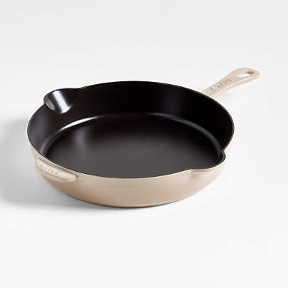 Staub ® 11" Sesame Enameled Cast Iron Traditional Deep Skillet