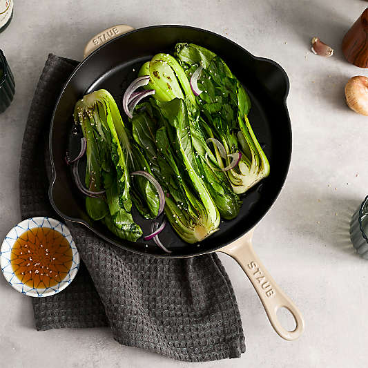Staub ® 11" Sesame Enameled Cast Iron Traditional Deep Skillet