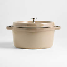 Staub Sesame 5.5-Qt. Round Cocotte | Crate & Barrel