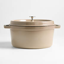 Staub Sesame 7-Qt. Round Cocotte + Reviews | Crate & Barrel