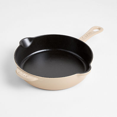 View Staub ® 8.5" Sesame Enameled Cast Iron Traditional Deep Skillet details