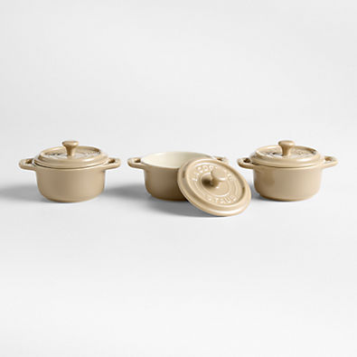 View Staub ® Sesame Mini Cocottes, Set of 3 details