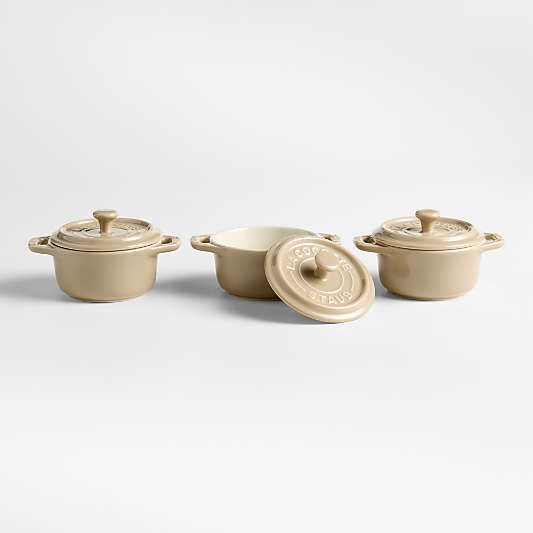 Staub ® Sesame Mini Cocottes, Set of 3