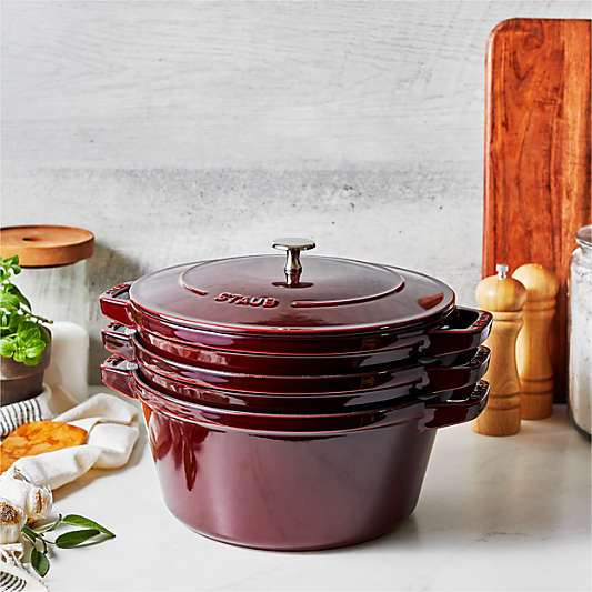 Staub ® Grenadine 4-Piece Stackable Cookware Set