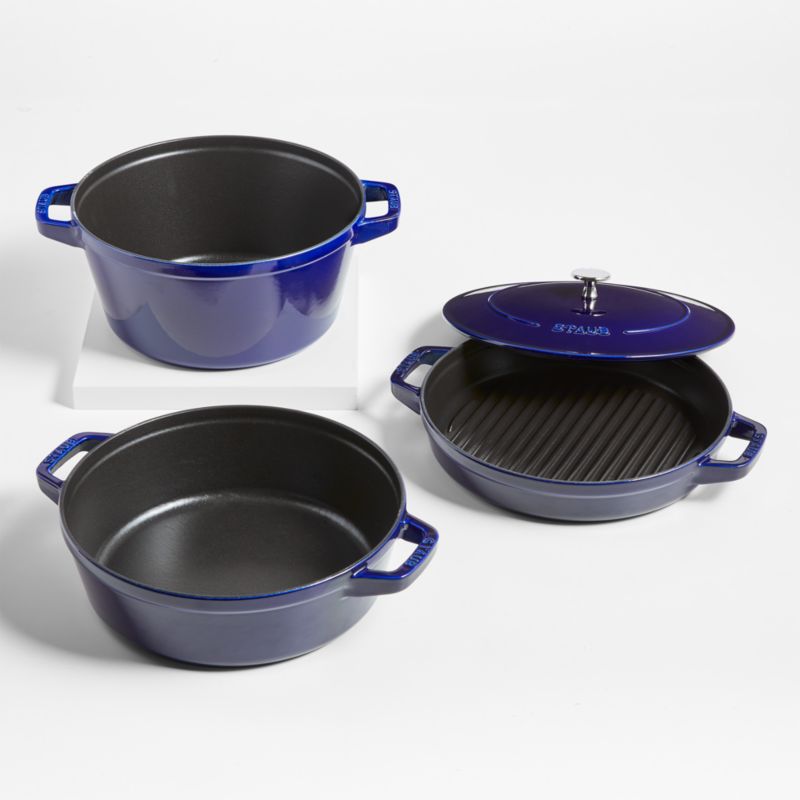 Staub ® Dark Blue 4-Piece Stackable Cookware Set - image 6 of 6