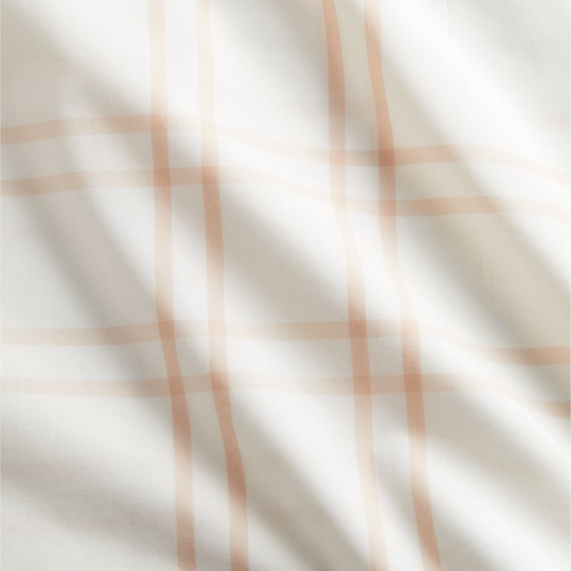 Stax Elegant Pink Yarn-Dyed Organic Cotton Toddler Duvet Cover - image 3 of 5