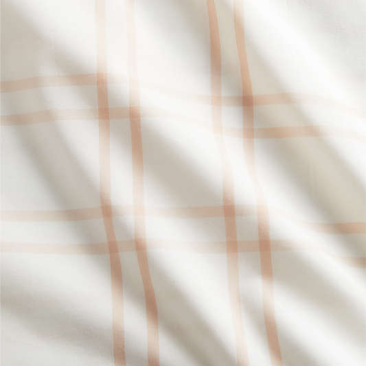 Stax Elegant Pink Yarn-Dyed Organic Cotton Toddler Duvet Cover