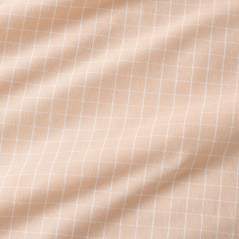 Stax Mini Grid Elegant Pink Yarn-Dyed Organic Cotton Kids Full/Queen Duvet Cover - image 4 of 6