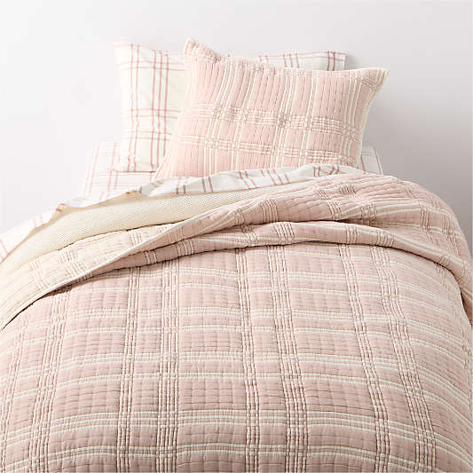 Stax Matelasse Lilac Rose Organic Cotton Yarn-Dyed Kids Quilt