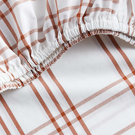 Stax Brown 100% Organic Cotton Baby Crib Fitted Sheet