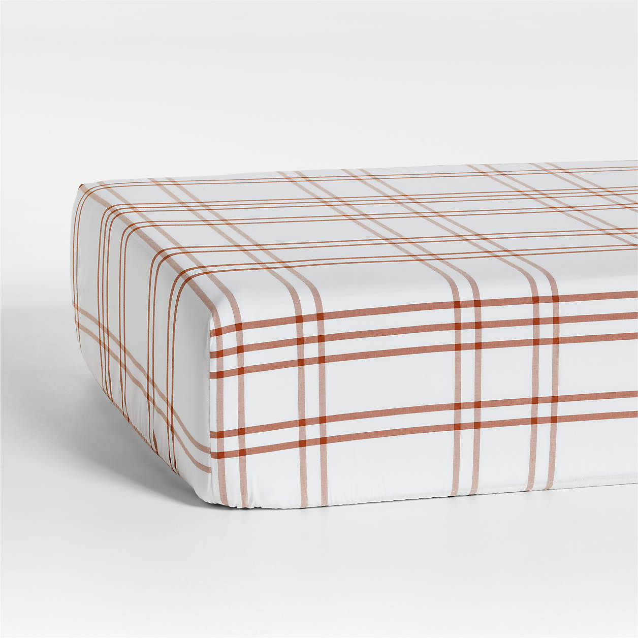 Stax Almond Brown YarnDyed Organic Cotton Baby Crib Fitted Sheet