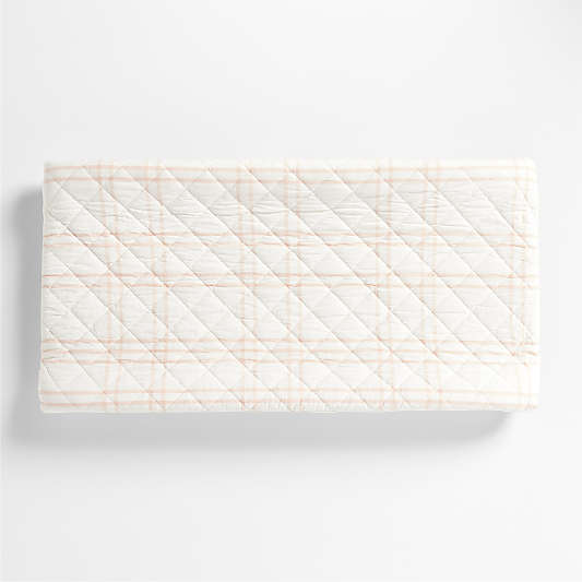 Stax Pink Organic Cotton Baby Changing Pad Cover