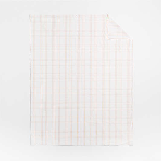 Stax Elegant Pink Yarn-Dyed Organic Cotton Kids Duvet Cover