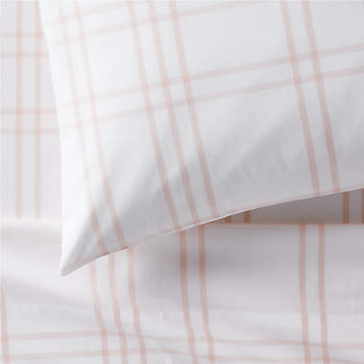 Stax Elegant Pink Yarn-Dyed Organic Cotton Kids Sheet Set