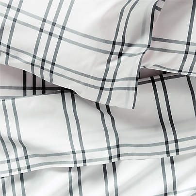 Stax Grey 100% Organic Cotton Kids Twin Sheet Set