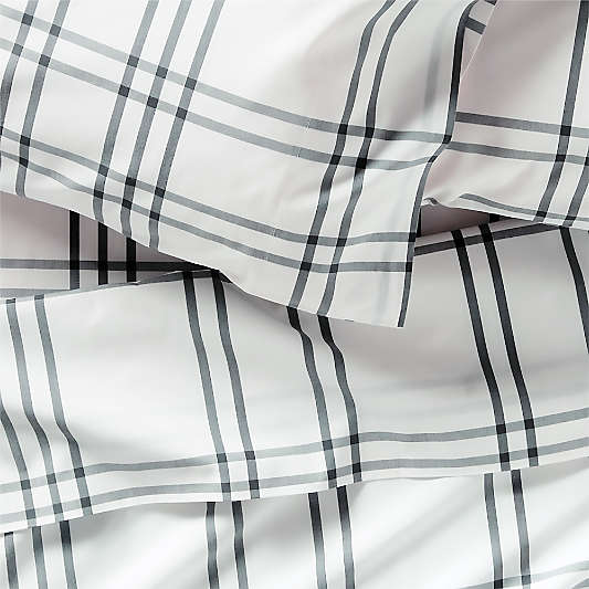 Stax Grey 100% Organic Cotton Kids Twin Sheet Set