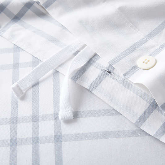 Cozy Cloud Slate Blue Washed Organic Cotton Kids Sheet Set