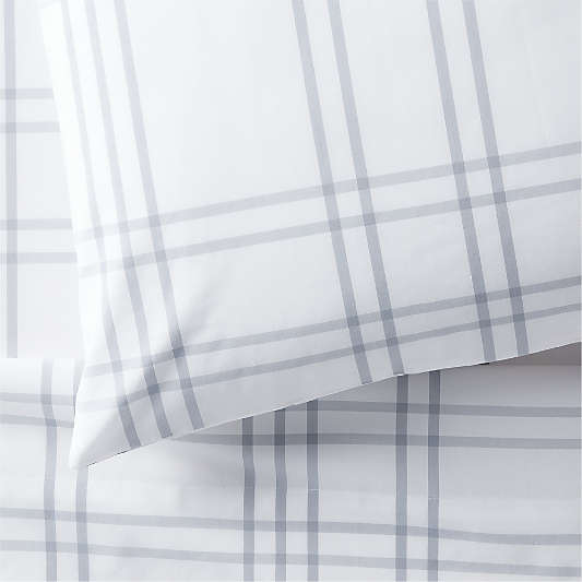 Stax Mist Blue Organic Cotton Kids Sheet Set