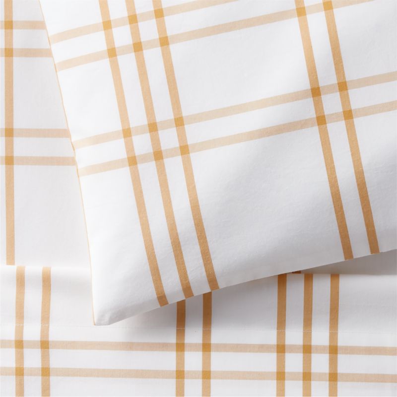 Stax Savannah Yellow Yarn-Dyed Organic Cotton Toddler Sheet Set - image 2 of 3