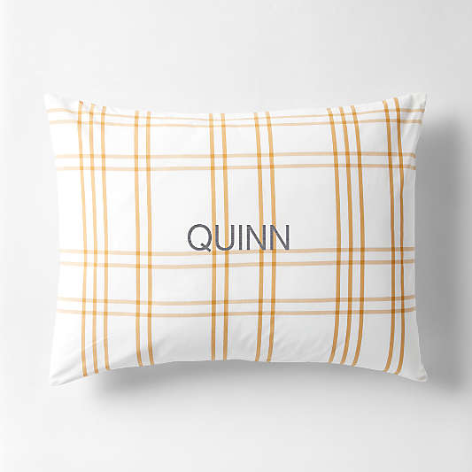 Stax Savannah Yellow Organic Cotton Kids Pillow Sham