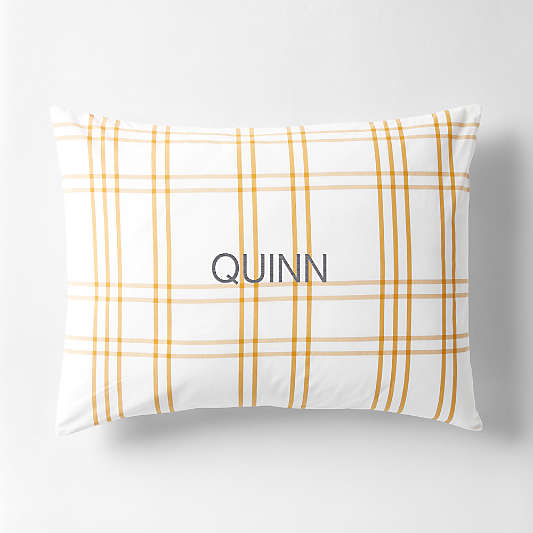 Stax Savannah Yellow Organic Cotton Kids Pillow Sham