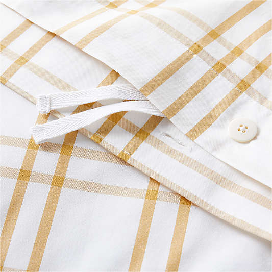 Stax Savannah Yellow Organic Cotton Kids Twin Duvet Cover