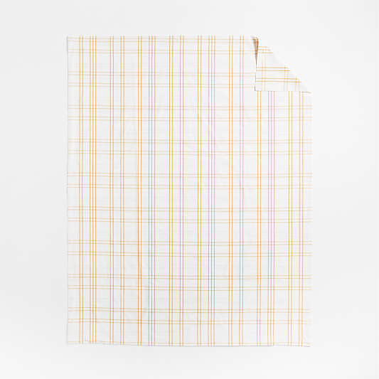 Stax Savannah Yellow Yarn-Dyed Organic Cotton Kids Duvet Cover