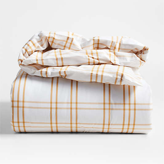 Stax Savannah Yellow Yarn-Dyed Organic Cotton Kids Duvet Cover