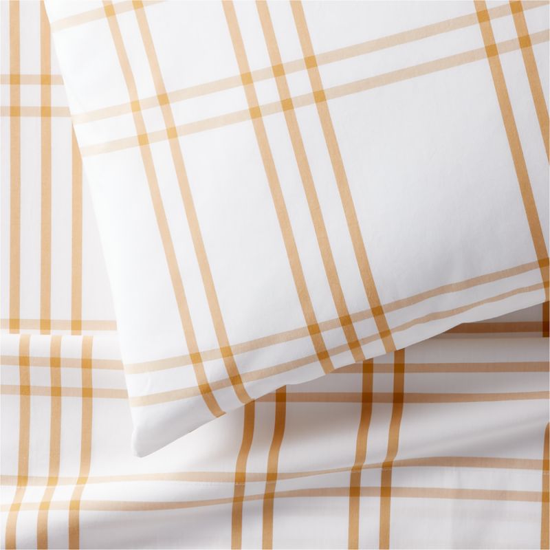 Stax Savannah Yellow Yarn-Dyed Organic Cotton Kids Pillowcase - image 4 of 5