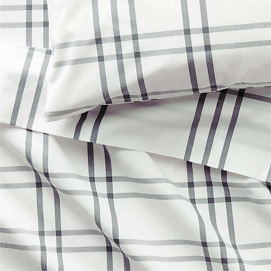 Stax Grey 100% Organic Cotton Toddler Sheet Set