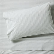 Stax Yellow Pajama Stripe Percale Organic Cotton Kids Twin Sheet Set
