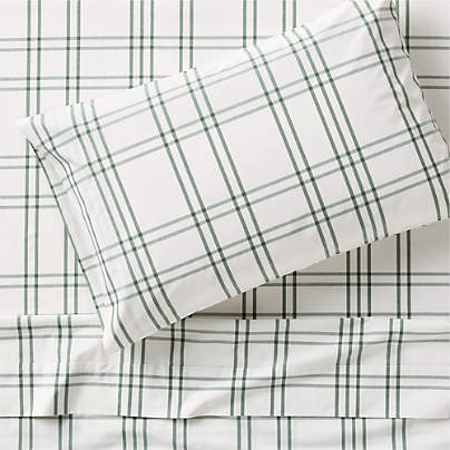 Stax Green 100% Organic Cotton Kids Twin Sheet Set