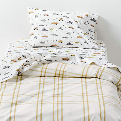 Stax Savannah Yellow Organic Cotton Toddler Duvet Cover