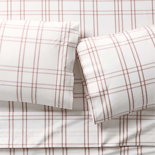 Stax Violet Rose Organic Cotton Yarn Dyed Kids Sheet Set