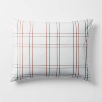 Stax Violet Rose Organic Cotton Yarn Dyed Kids Pillow Sham